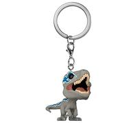 Funko Pop! Keychain: JW3 - Velociraptor - (Blue) - Jurassic World 3 - Mini-Figurine en Vinyle à Collectionner Porte-clés Fantaisie - Cadeau de Noël - Idée de Cadeau - Produits Officiels