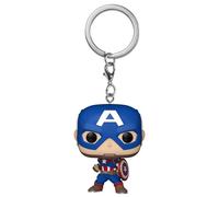 Funko Pop! Keychain: Marvel NC - Captain America - Marvel Comics - Mini-Figurine en Vinyle à Collectionner Porte-clés Fantaisie - Cadeau de Noël - Idée de Cadeau - Produits Officiels