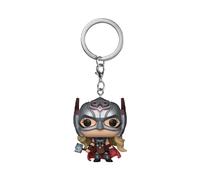 Funko Pop! Keychain: Marvel: Thor: Love and Thunder - Mighty Thor - Mini-Figurine en Vinyle à Collectionner Porte-clés Fantaisie - Cadeau de Noël - Idée de Cadeau - Produits Officiels - Movies Fans