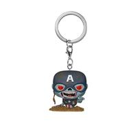 Funko Pop! Keychain: Marvel Zombies S4 - Zombie Captain America - Mini-figurine en Vinyle à Collectionner Porte-clés Fantaisie - Cadeau de Noël - Idée de Cadeau