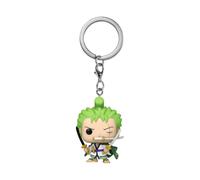 Funko Pop! Keychain: One Piece - Roronoa Zoro- Mini-Figurine en Vinyle à Collectionner Porte-clés Fantaisie - Cadeau de Noël - Idée de Cadeau - Produits Officiels - Anime Fans - Mini-Figurine