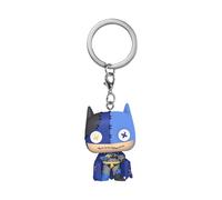 Funko Pop! Keychain: Patchwork - Batman - DC Comics - Mini-Figurine en Vinyle à Collectionner Porte-clés Fantaisie - Cadeau de Noël - Idée de Cadeau - Produits Officiels - Comic Books Fans