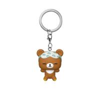 Funko Pop! Keychain: Rilakkuma - Chairoikoguma Sleepy | Goodies Officiels - Porte-Clés Mini Figurine pour Sac et Sac à Dos - Petit Cadeau de Noël et Pochette Surprise