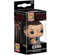 Funko Pop! Keychain: Stranger Things - Eleven With Eggo - (No Wig) - Onze- Mini-figurine en Vinyle à Collectionner Porte-clés Fantaisie - Cadeau de Noël - Idée de Cadeau - Produits Officiels