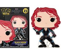 Funko Pop! Large Enamel Pin Marvel Infinity Saga: Black Widow - Black Widow - Avengers Infinity War Pin en Émail - Broche Fantaisie Mignonne à Collectionner - pour les Sacs à Dos et Sacs