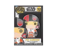 Funko Pop! Large Enamel Pin Star Wars: Poe DameronPin en Émail - Broche Fantaisie Mignonne à Collectionner - pour les Sacs à Dos et Sacs - Idée de Cadeau - Produits Officiels
