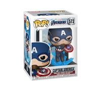 Figurine Funko Pop! Marvel : Endgame - Capt America avec bouclier cassé et marteau de Thor