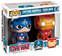 Funko Pop! Marvel Captain America Civil War - Captain America And Iron Man Limited Edition 2 Pack