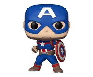 FUNKO Pop! Marvel Captain America, figurine à tête oscillante à collectionner #1419