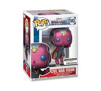 Funko Pop! Marvel: Civil War Build A Scene - Vision 1st - Captain America- Exclusivité Amazon - Figurine en Vinyle à Collectionner - Idée de Cadeau - Produits Officiels - Movies Fans