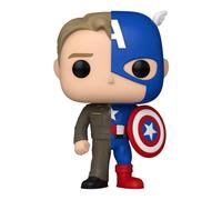 Funko – Figurine Pop! Split Marvel – Captain America et Steve Rogers