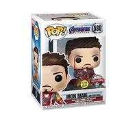 Funko Pop! Marvel: Marvel Avengers Endgame - I Am Iron Man - Metallic - Glow In The Dark - Figurine en Vinyle à Collectionner - Idée de Cadeau - Produits Officiels - Movies Fans