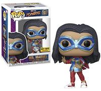 Funko Pop ! Marvel : Ms. Marvel - Diamond Collection Hot Topic Exclusive Vinyl Bobble-Head - #1077