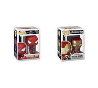 Funko Pop! Marvel: Spider-Man No Way Home 2021 - Leaping SM2 & Avengers Game-Iron Man - Figurines en Vinyle À Collectionner