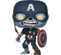 Funko Pop Marvel What If...? Zombie Captain America #941 Figurine Vinyle