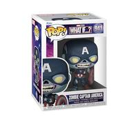 Funko Pop! Marvel - What If - Zombie Captain America - Marvel What If- Figurine en Vinyle à Collectionner - Idée de Cadeau - Produits Officiels - Jouets pour Les Enfants et Adultes - TV Fans