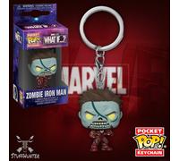 Funko Pop Marvel What If? Zombie Iron Man - Poche Porte-Clé - Neuf