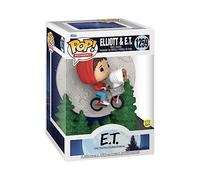 Funko Pop! Moment: ET - Elliott - Elliot and ET Flying - Glow in The Dark - E.T. The Extra Terrestrial - Figurine en Vinyle à Collectionner - Idée de Cadeau - Produits Officiels - Movies Fans