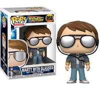 Funko Pop! Movie: Back to The Future-Marty McFly with Glasses - Retour vers Le Futur - Figurine en Vinyle à Collectionner - Idée de Cadeau - Produits Officiels - Jouets pour Les Enfants et Adultes