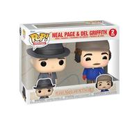 Funko Pop! Movies: Planes, Trains - Neal and Del/Del 2pk - Planes, Trains and Automobiles - Porte-clés - Mini-Figurine en Vinyle à Collectionner Porte-clés Fantaisie - Cadeau de Noël - Movies Fans
