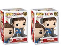Funko Pop! Movies: Shazam 2 - Freddy- Figurine en Vinyle à Collectionner - Idée de Cadeau - Produits Officiels - Jouets pour Les Enfants et Adultes - Movies Fans (Lot de 2)