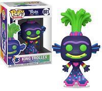 Funko Pop! Movies: Trolls World Tour-King Trollex - Les Trolls 2 : Tournée Mondiale - Figurine en Vinyle à Collectionner - Idée de Cadeau - Produits Officiels - Jouets pour Les Enfants et Adultes