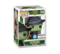 Funko Pop! Movies: Wicked - Elphaba - Pailleté- Exclusivité Amazon - Figurine en Vinyle à Collectionner - Idée de Cadeau - Produits Officiels - Jouets pour Les Enfants et Adultes - Movies Fans