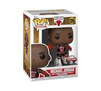 Funko Pop! NBA: Chicago Bulls - Michael Jordan with Jordans - (Black Pinstripe Jersey) - Figurine en Vinyle à Collectionner - Idée de Cadeau - Produits Officiels - Sports Fans
