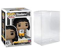 Funko Pop! NFL Legends Troy Polamalu Pittsburgh Steelers Figurine en vinyle #334, multicolore, 9,4 cm, avec boîte de protection compatible