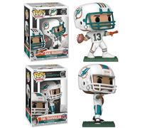 Funko Pop! NFL Miami Dolphins Legends Dan Marino et Tua Tagovailoa Figurines de collection en vinyle, numéros 215 et 158, lot