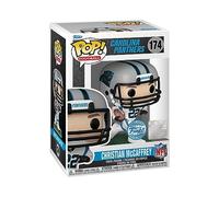 Funko Pop! NFL: Panthers - C. Christian McCaffrey - (Away) - Figurine en Vinyle à Collectionner - Idée de Cadeau - Produits Officiels - Jouets pour Les Enfants et Adultes - Sports Fans