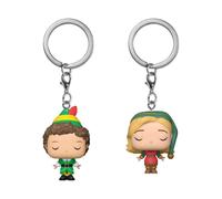 Funko POP Pocket Keychain Vinyl - Le lutin de Noël Buddy et Jovie - 4cm 2 packs