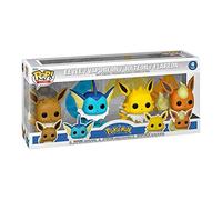 Funko Pop Pokemon : 4 Pack Eevee / Vaporeon / Jolteon / Flareon - Evoli / Aquali / Voltali / Pyroli