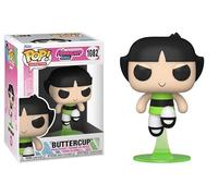 Funko Pop Powerpuff Girls + Protector Figurine en vinyle d'animation Pop! Coffret cadeau livré avec boîte de protection ToyBop (Buttercup)