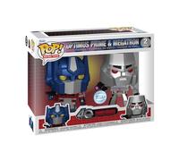 Funko Pop! Retro Toys: Transformers - Optimus Prime/Megatron 2 Pack - Métallique - Transformers Classic - Figurine en Vinyle à Collectionner - Idée de Cadeau - Produits Officiels - TV Fans