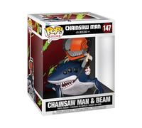 Funko Pop! Ride Deluxe: Chainsaw Man: Reze - Chainsaw Man & Beam - Figurine en Vinyle de Collection - Idée Cadeau - Produit Officiel - Jouets pour Enfants et Adultes
