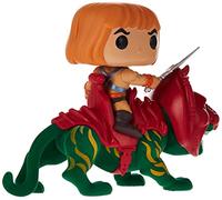 Funko Pop! Ride Deluxe: Masters of The Universe - He-Man on BC - Flocked - Les Maîtres de l'univers - Figurine en Vinyle à Collectionner - Idée de Cadeau - Produits Officiels - TV Fans