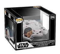 Funko Pop! Ride Super Deluxe: Star Wars - Millenium Falcon with Lando- Exclusivité Amazon - Figurine en Vinyle à Collectionner - Idée de Cadeau - Produits Officiels - Movies Fans