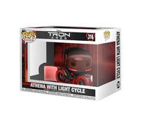 Funko – Figurine Vinyle Pop! Ride – Tron : Ares (Athena avec Light Cycle) – À collectionner