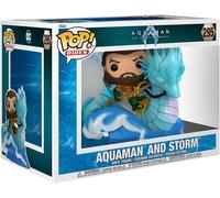 Funko - Figurine Pop! Deluxe Aquaman and the Lost Kingdom - Ride sur Storm - Pop 10 Bleu