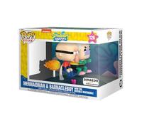 Funko Pop! Rides Deluxe: Spongebob Squarepants - Mermaid Man & Barnacle Boy with Invisible Car - Exclusivité Amazon - Figurine en Vinyle à Collectionner - Idée de Cadeau - Produits Officiels