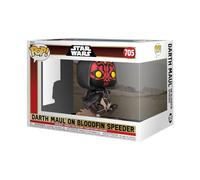 Figurine Funko Pop - Star Wars 1 : La Menace Fantôme N°705 - Dark Maul Sur Bloodfin Speeder (76014)