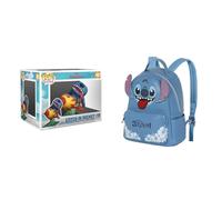 Funko Pop Rides Deluxe Stitch Rocket - Figurine à Collectionner Lilo & Stitch, Sac à Dos Disney Heady 24,5 × 29 cm 8 L Bleu