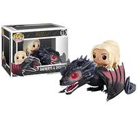 Funko Pop! Rides: GOT - Drogon & Daenerys Targaryen - Game Of Thrones- Figurine en Vinyle à Collectionner - Idée de Cadeau - Produits Officiels - Jouets pour les Enfants et Adultes - TV Fans
