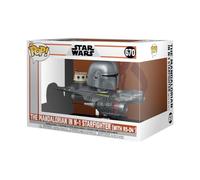 Funko Figurine Pop! Rides en vinyle Star Wars The Mandalorian S9 Mandalorian in N1 Starfighter