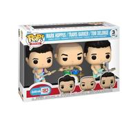 Funko Pop! Rocks: Blink 182-3 Pack Tom DeLonge, Mark Hoppus, Travis Barker - Blink-182 - Figurine en Vinyle à Collectionner - Idée de Cadeau - Produits Officiels - Music Fans