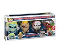 Funko Pop! Rocks:Eddie 4PK Glow in The Dark Box Set (AE Exclusive) FUN69586 Noir Taille Unique