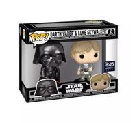 Funko Pop! Star Wars : Dark Vador et Luke Skywalker (D23 Metallic Special Edition) Lot de 2