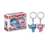 Funko POP Stitch & Angel 2-Pack - Disney - Keychain - Porte-clés