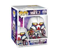 Funko Pop! Marvel What If.? Super Mech Super Sized Figure 15 Cm Blanc